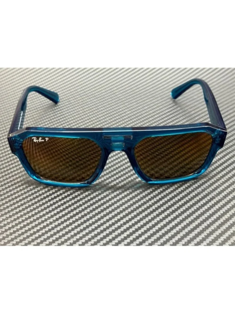 New Ray-Ban Men Transparent Light Blue Sunglasses 54-20-145